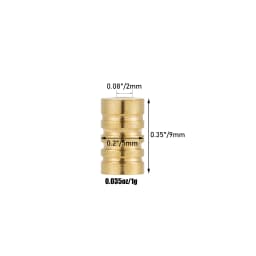 10/20pcs Fishing Spinner Bead Lure Bodies for Making Spinnerbait Taxes Rig Inline Spinner Bass Trout Perch Crappies Freshwater