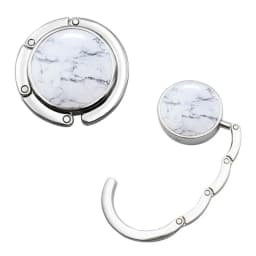 NEW Foldable Handbag Hook Marble Pattern Portable Briefcase Hanger Durable Creative Purse Hook for Women for Table