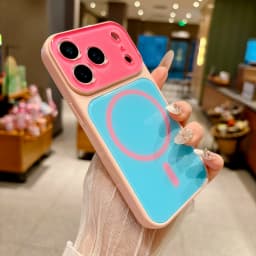 14 Colors Magnetic Case For iPhone 18 17 16 15 14 Pro Max For MagSafe Colorful Crystal Glitter Back Soft Bumper Cover Shockproof