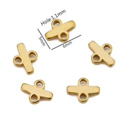 20pcs Stainless Steel Layer Clasp Bails Pendant Loops Drop Connectors 18K Fashion DIY Necklace Bracelet Jewelry Making Supplies