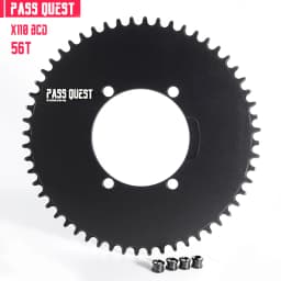 PASS QUEST X110BCD AERO Narrow Wide Chainring for R3000/4700/5800/6800/DA9000 Chainwheel BLACK Gravel Folding Bike Available