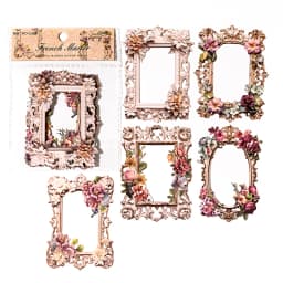 JIANQI 10pcs/pack Cutout Flowers Frame Collage Card Decor Junk Journal DIY Scrapbooking Aesthetic Stationery Craft Paper