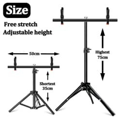 T-shaped Photography Backdrops Stand Photo Studio T Shape Support Light Stands Mini Holder Tripod For PVC Background Cloth Paper