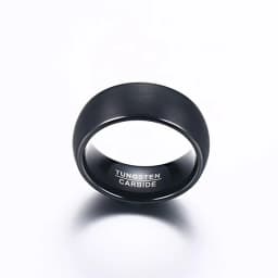Punk Vintage Stainless Steel Black Ring for Men Fashion Charm Jewelry Wedding Engagement Band Quality Brushed Ring Accessory