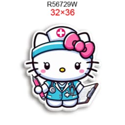 Hello Cat 10pcs/lot San Resin Planar Transparent Glitter Acrylic Flatback for Charms DIY Bow Craft Supplies Phone Case Decor
