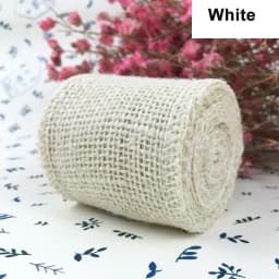 2Meter Colorful Jute Burlap Hessian Ribbon Rolls Colored Burlap Ribbon Natural DIY Crafts Hessian Ribbon Christmas Gift Wrapping