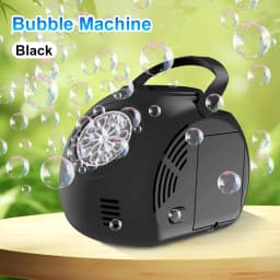 Handheld outdoor bubble machine electric with light bubble toy bubble launcher holiday gift without battery bubble water