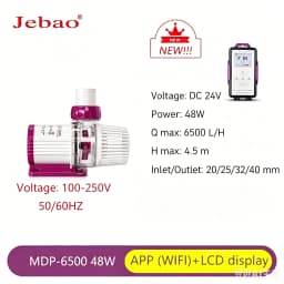 Jebao Jecod MDP Series WiFi App Control Smart DC Aquarium Fish Tank Circulation Return Pump with LCD Display Controller
