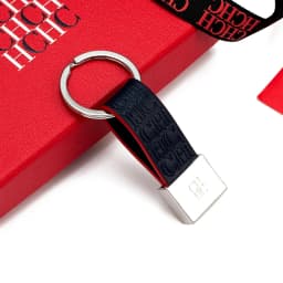 CH Leather Keychain Fashionable Simple Unique Printed Design Fashion Keychain Gifts Jewelry Niche High-end Luggage Accessories
