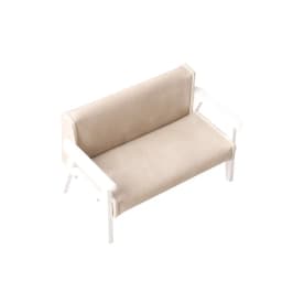 1:12 Dollhouse Miniature Sofa Leather Sofa Single/Double Chair Furniture Model Living Room Decor Toy Doll House Accessories