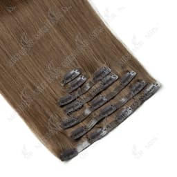 Invisible PU Clip In Human Hair Extension Seamless Tape Weft Thin and Soft Tape Weft 7Pcs/set 12-24inch 100G 120G Clip on Hair