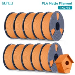 SUNLU PLA Matte 10KG1.75mm ±0.03mm 1KG/2.2LBS 3D Printer Filament PLA High Transparency Fast 2-7 Days Delivery RoHS Reach