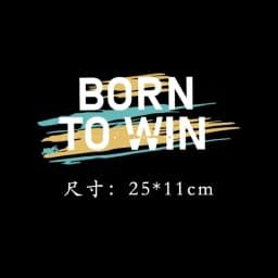 Name LOGO Team Work Clothes Shop Name English Letter Strip Inscription Heat Transfer Iron On Fusible Patch