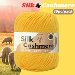 10pcs Silk Cashmere Yarn DK Double Knitting, High Quality, Soft and Warm, for Crochet and Knitting, for Christmas, Halloween, Ea