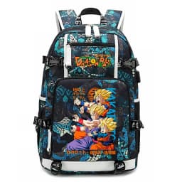 Dragon Ball Z Printed Student Backpack Large Capacity Casual Daypack for Kids Teenagers School Travel