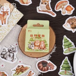 45Pcs/Box Black Cat Theme Stickers Decoration Kawaii Cute Cats Stickers Self-adhesive Scrapbooking Stickers For Laptop Planners