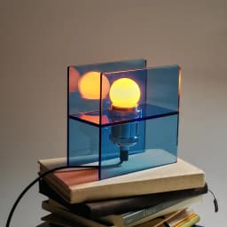 Acrylic Night Light Sunrise Blue Ocean Atmosphere Light Desk Lamp Bedroom Study Decoration Birthday Present LED Table Lamp