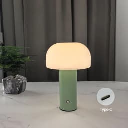 New Mushroom Lamp LED Charging Table Lamp 3-colors Dimming Desk Lamp Mushroom Night Light for Bar Restaurant Bedroom Decoration