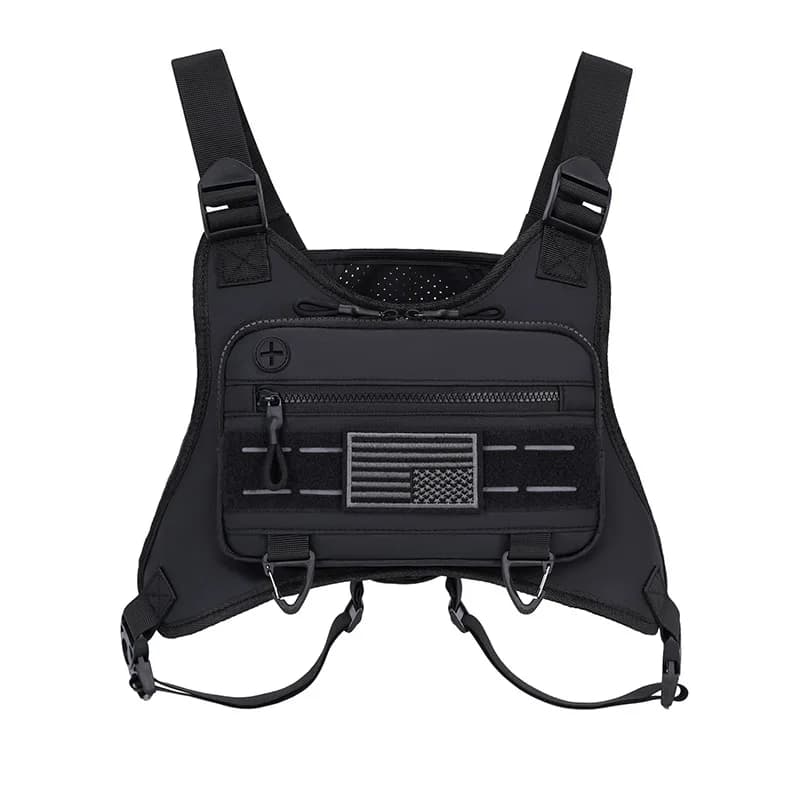 Multi Functional Tactical Chest Bag Fashionable Hip-Hop Street Chest Bag Waterproof Breathable Oxford Couple Bag Sports Backpack