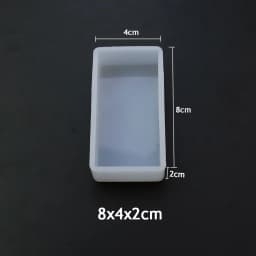 JCD Cuboid Cube Resin Mold Crystal Epoxy Silicone Mold Diy Candle Mold Square Rectangular Casting Tools Accessories