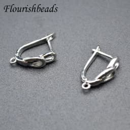 Nickle Free Anti-rust Real Gold Plating Metal Earring Hooks Women Jewelry Making Components 30pieces
