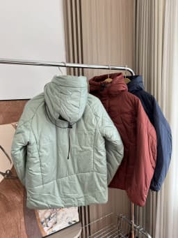 High-End Outdoor Couple Style Men's Cotton Jacket Warmth Windproof Hooded Casual Fashionable Urban Design Thickened Long Sleeve