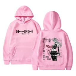 Hot Anime Death Note Misa Merch Hoodie Men Women Casual Oversized Pullover Hoodies Men's 90s Vintage Manga Hooded Sweatshirt