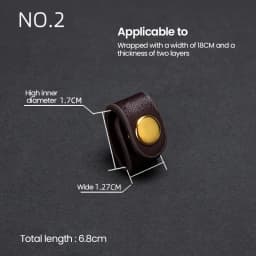 Clip Buckle Genuine Leather Strap Leather Accessory Compact Cowhide Handbag Fixer For Fashion Accessories Leather Craftsmanship