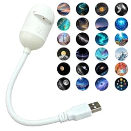 HD Galaxy Star Projector Night Light with Films USB Plug and Play Starry Sky Projector Ceiling Light Atmosphere Lamp for Bedroom
