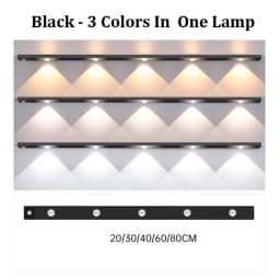 Night Light With Motion Sensor Rechargeable USB LED Strip Lights For Bedroom Bedside Table Kitchen Cabinet Lamp
