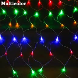 3x2m Christmas Light Net Mesh Curtain Lights Wedding Party Decoration Outdoor Waterproof Lamp Curtain Light
