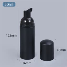 50ml Small Foam Dispenser Plastic Pump Bottles Mini Empty Soap Refillable Bottle for Travel Cleaning Cosmetics Packaging
