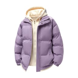 2026 Winter Men's Cotton Jacket Fake Two Piece Cotton Jacket Youth Winter Coat Korean Edition Trendy Thick Cotton Coat New Style