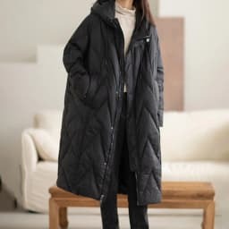 Schinteon Women 90% White Duck Down Long Jacket with Hood Casual Loose Over Size Winter Warm Outwear High Quality 2026 New