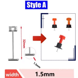 50/200/500pcs Replacement Steel Needles for Ceramic Tile Leveling System Clips Wedges Spacer Floor Tile Laying Construction Tool