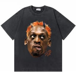 Washed Vintage The Worm Dennis Rodman I'm Back T-shirt Men Women Fashion Hip Hop Oversized T Shirts Male Rock Retro Streetwear