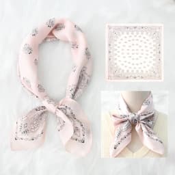 Luxury Paisley Print Small Square Scarf Simulated Silk Thin Neck Scarf Mature Style Sunscreen Headscarf For Women 70*70cm