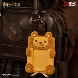 Pinky Harry Potter Card Holder Lion Bag Charm Pendant Keychain for Daily Halloween Christmas Birthday Party Gift for Students