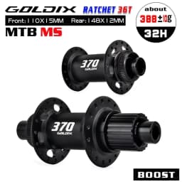 GOLDIX M370 32H Boost MTB Hub 36T Ratchet Center Lock Disc Brake Sealed Bearings HG XD MS 10-12 Speed Front Rear MTB Bicycle Hub