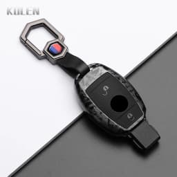 ABS Carbon Fiber Style Car Key Case Cover For Mercedes Benz A B C E Class GLS GLA GLK GLC CLS CLA AMG W204 W205 W212 W463 W176
