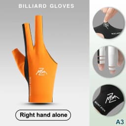 Billiard Gloves With Fingerless Breathable Pool Gloves Three-Finger Gloves