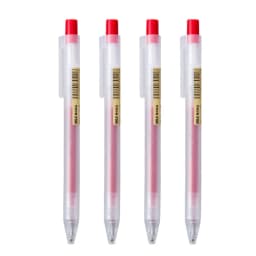 0.5mm Press Gel Pen Blue/Black/Dark Blue/red Ink MUJIs Refills Rod Handle Ballpoint School Office Student Writing Stationery