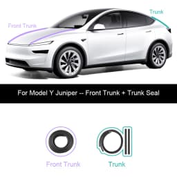 For Tesla Model Y Juniper Door Seal Strip Soundproof Rubber Weatherstrip for Model 3 Highland B-Pillar Sealing Noise Reduction