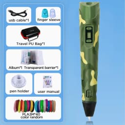 3D Printing Pen 40 Colors DIY 3D Painting Children Toys Fun Camouflage With LCD Screen Compatible PLA Filament Toys Gift