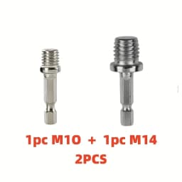 2pcs Outer Conversion Rod M10+M14 Hex Socket Adapter Converter Impact Power Drill Sockets Adapter Chuck Hex Shank Converter