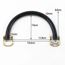 1/2/4Sets Acrylic D Shape Bag Handle with Two Metal Buckle Transparent Resin Wristband Handbag Decor Ring Frame Bags Part