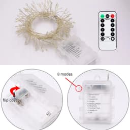 13key Remote Control 5V DC LED Firecracker Weaving String Light USB Battery Powered Fairy Lights for Wedding Christmas Festival