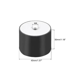 M4/5/6/8/10 Female Thread Rubber Shock Absorber Anti Vibration Pad Rubber-Metal Silentblock Type DD Rubber Mount Flat Base Block