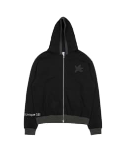 Unique SEI Korean Style Autumn Winter Hooded Sweatshirt Jacket Star Embroidery Color Block Loose Fit Casual Versatile Outerwear