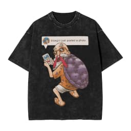 2026 Master Roshi Dragon Ball Printed T-shirt Men's and Women's Washed T-shirt High Quality Vintage Cotton T-shirt Harajuku Tops